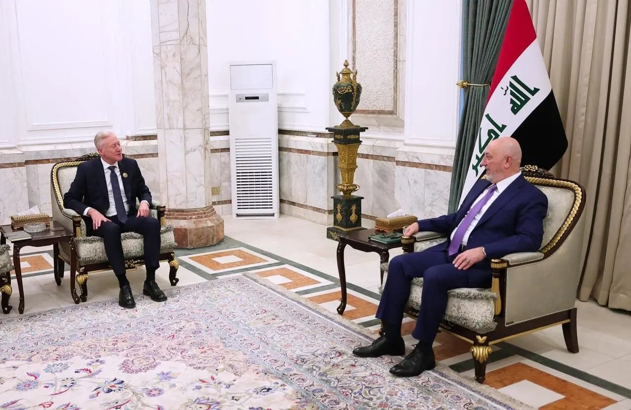 رجي يلتقي الرئيس العراقي.. ودعم متبادل لحصر السلاح بيد الدولة