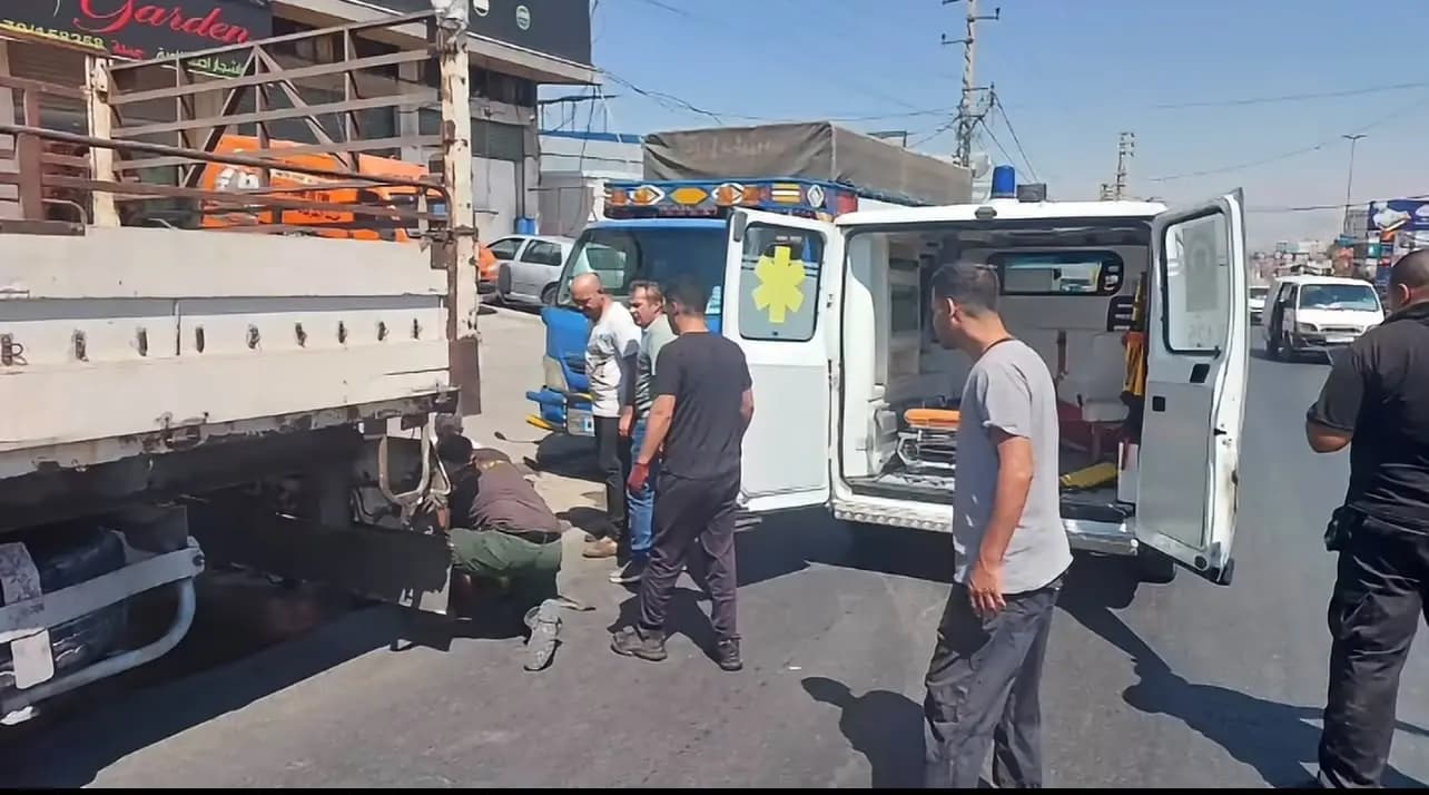 جريحان بحادث صدم في مجدل عنجر