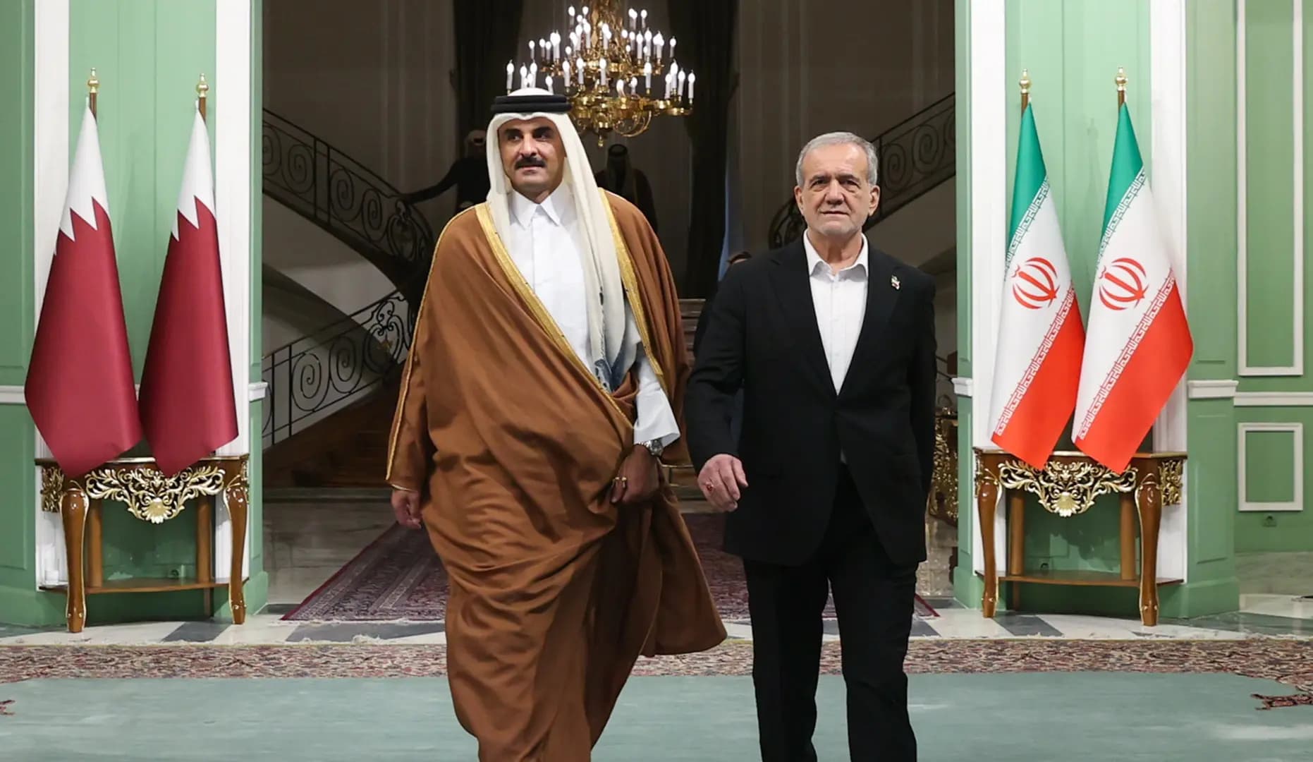 بزشكيان يثمن دور أمير قطر في إرساء الأمن والاستقرار