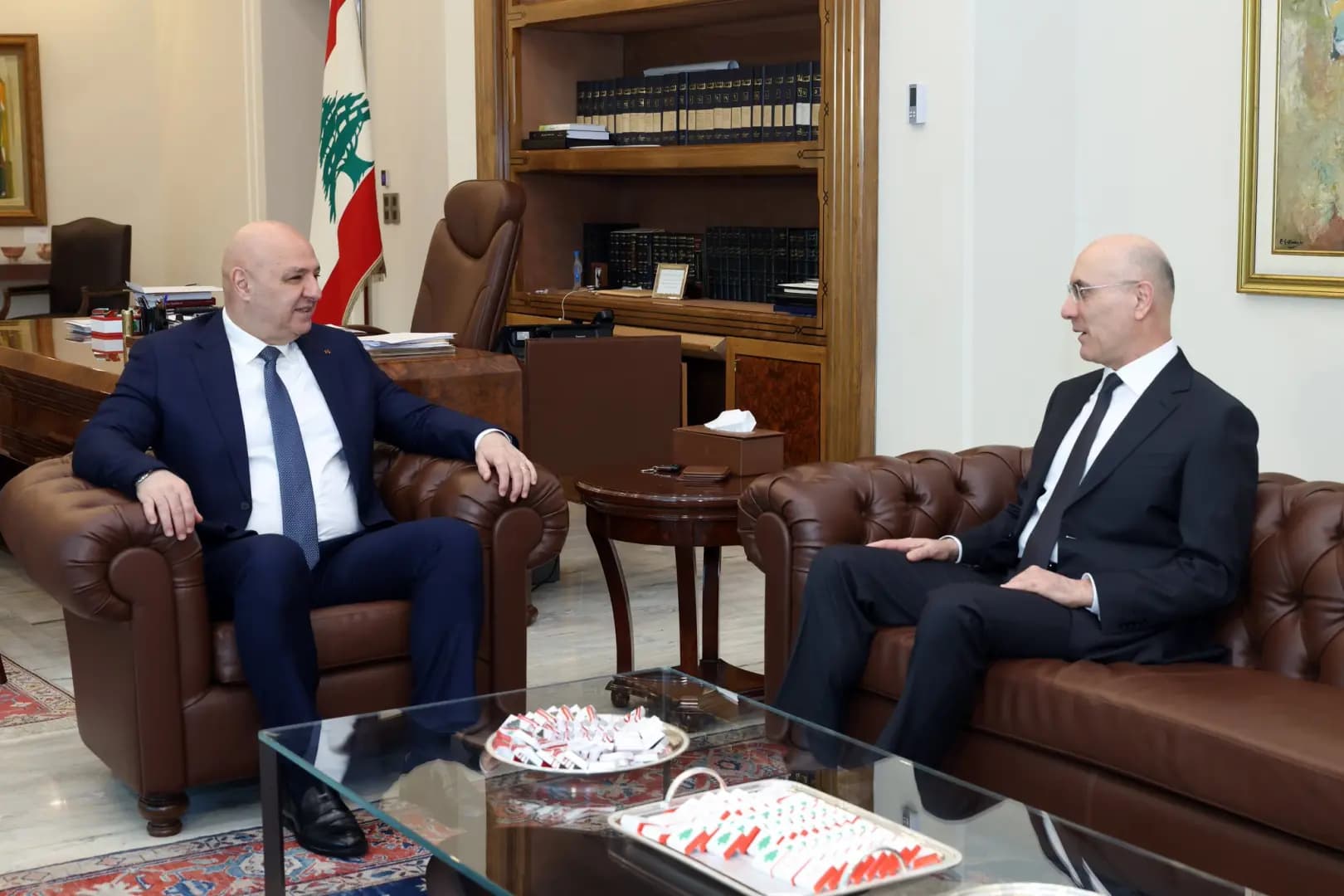 "الأمن و عودة النازحين".. هذا ما دار بين عون والحجار
