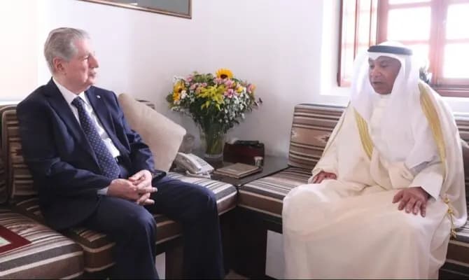 الجميل يستقبل السفير الكويتي.. وتأكيد على أهمية تعزيز العلاقات بين البلدين