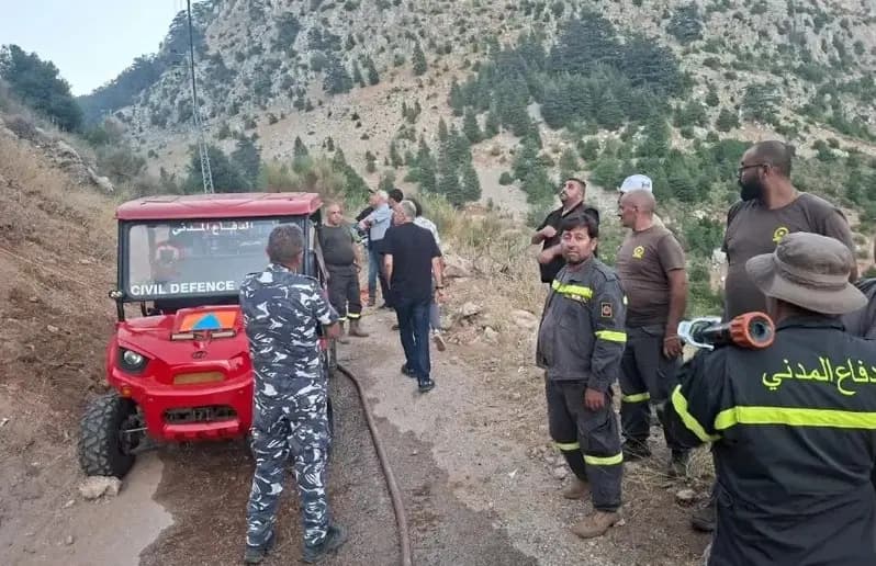 الدفاع المدني يسيطر على الحريق في هذه المنطقة