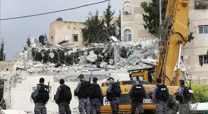 الاحتلال الصهيوني يهدم 4 مساكن فلسطينية شمالي الضفة
