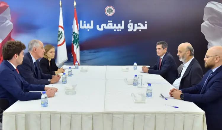 جعجع استقبل السفير الفرنسي وشدد على إجراء الانتخابات النيابية في موعدها