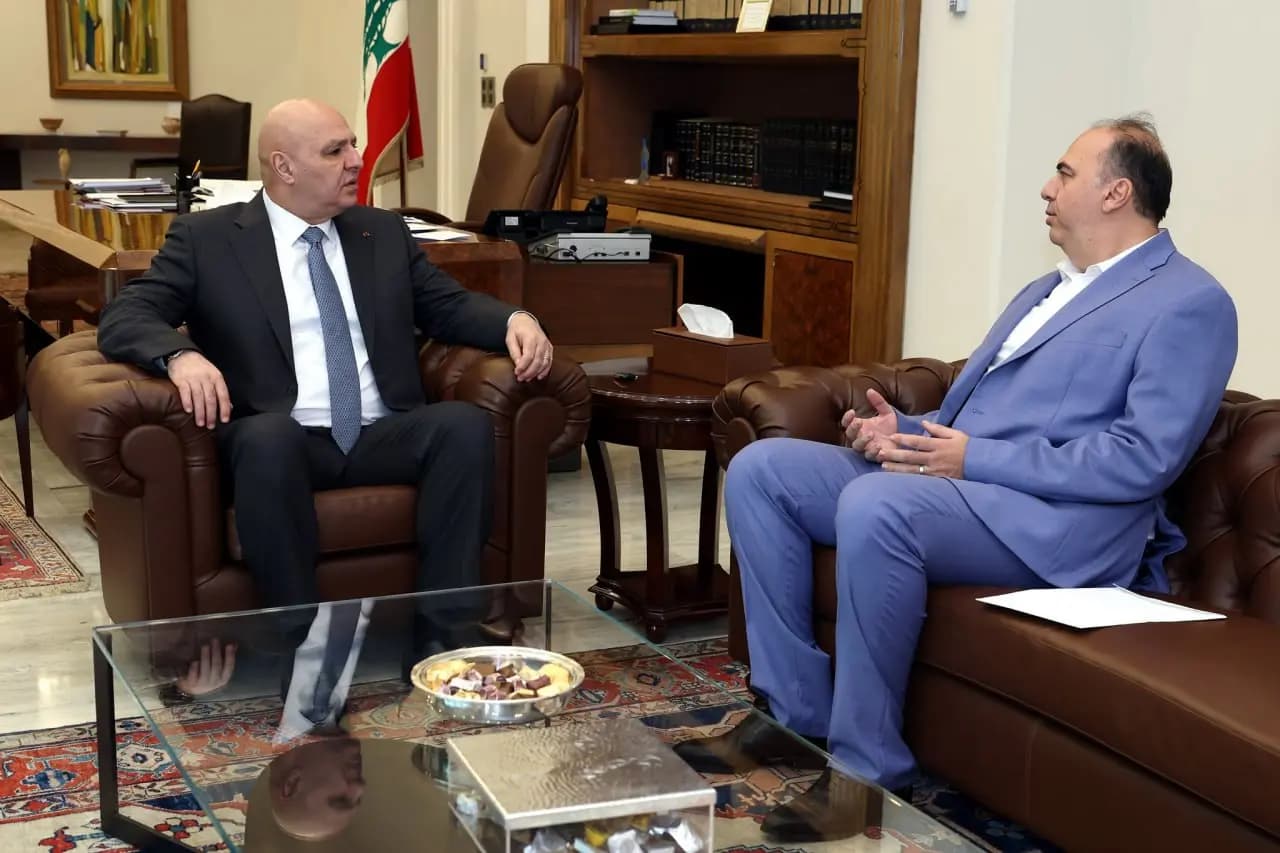 عون يشرف على إعادة تأهيل مياه الجنوب