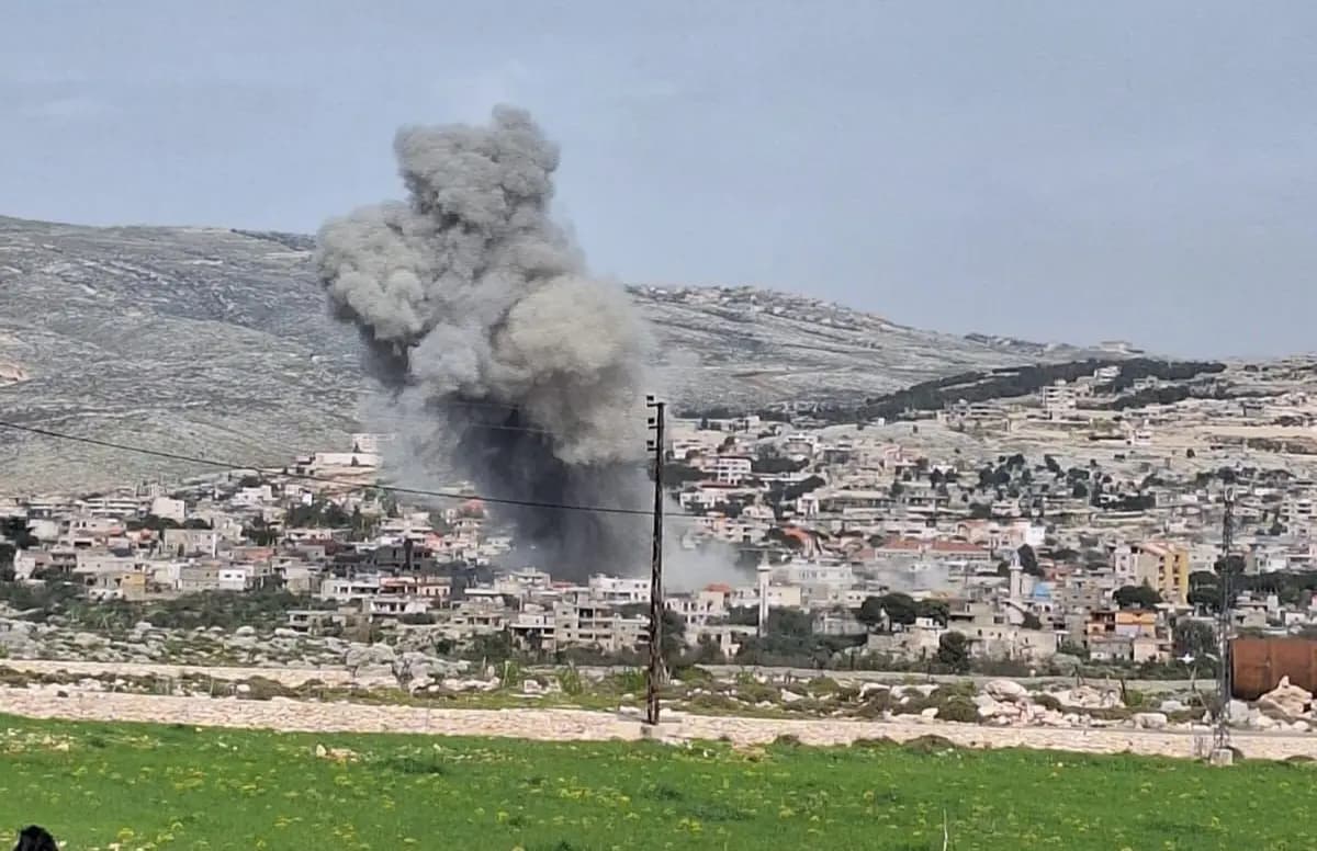 بالصور.. غارة تستهدف البقاع الغربي