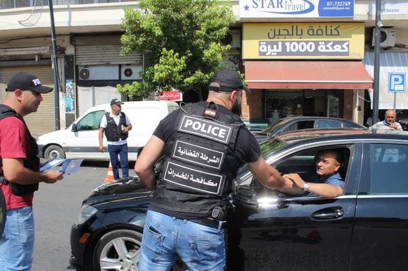 حواجز توعوية لقوى الأمن جنوبا في اليوم العالمي لمكافحة المخدرات