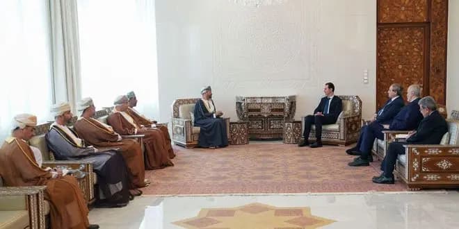 الرئيس الاسد استقبل وزير خارجية عمان