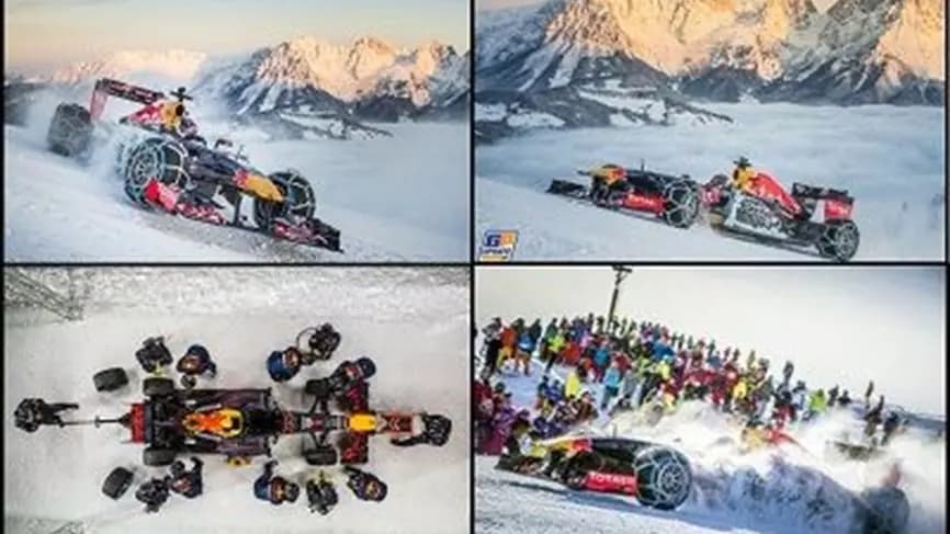 عرض رائع لفيرشتابن على الثلج والجليد بسيارته الرقم 1