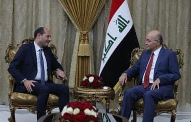 الوزير مراد يلتقي الرئيس العراقي: حريصون على تطوير العلاقات التجارية والاقتصادية بين البلدين